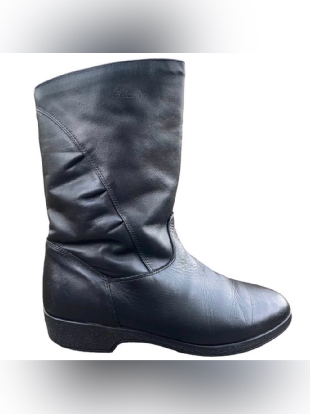 Blondo Black Waterproof Vintage Leather Pure Wool Lined Winter Boots Size 9 2A